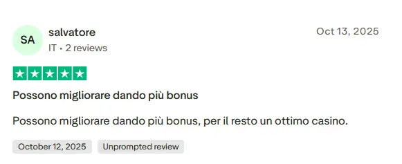 recensione del casinò da Salvatore